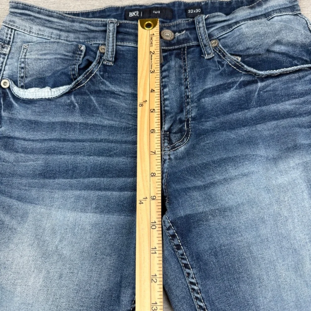 BKE Jake Straight Leg Jeans Mens 32x30 Medium Wash Stretch Denim GBS15288